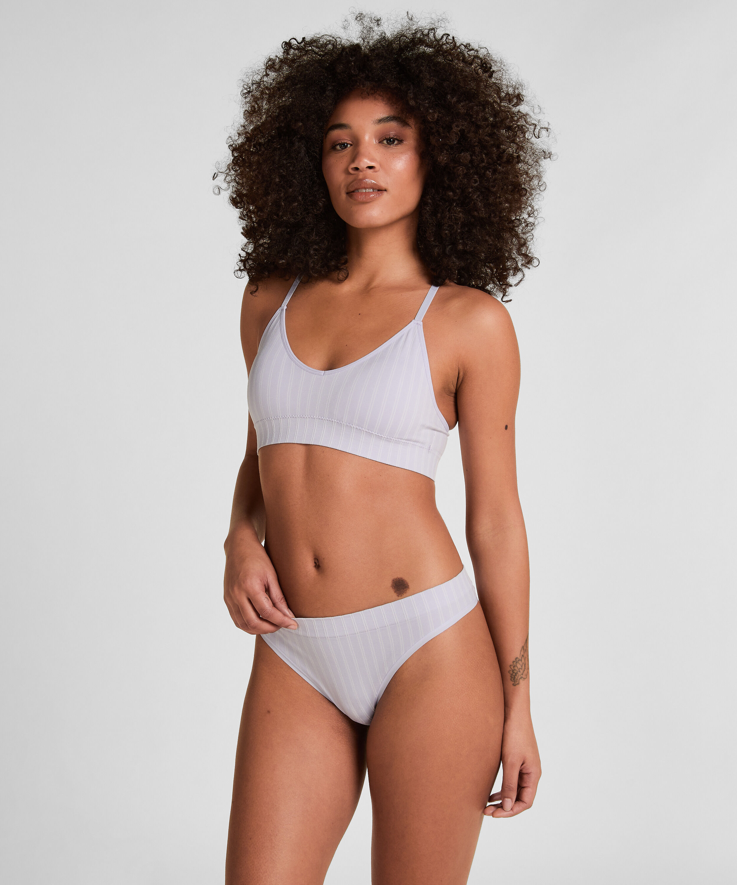Tr&oacute;jkątny biustonosz bralette Dide, Fioletowy