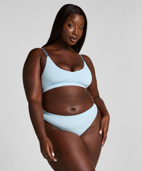 Wysoko wycięte stringi Dianne, Niebieski