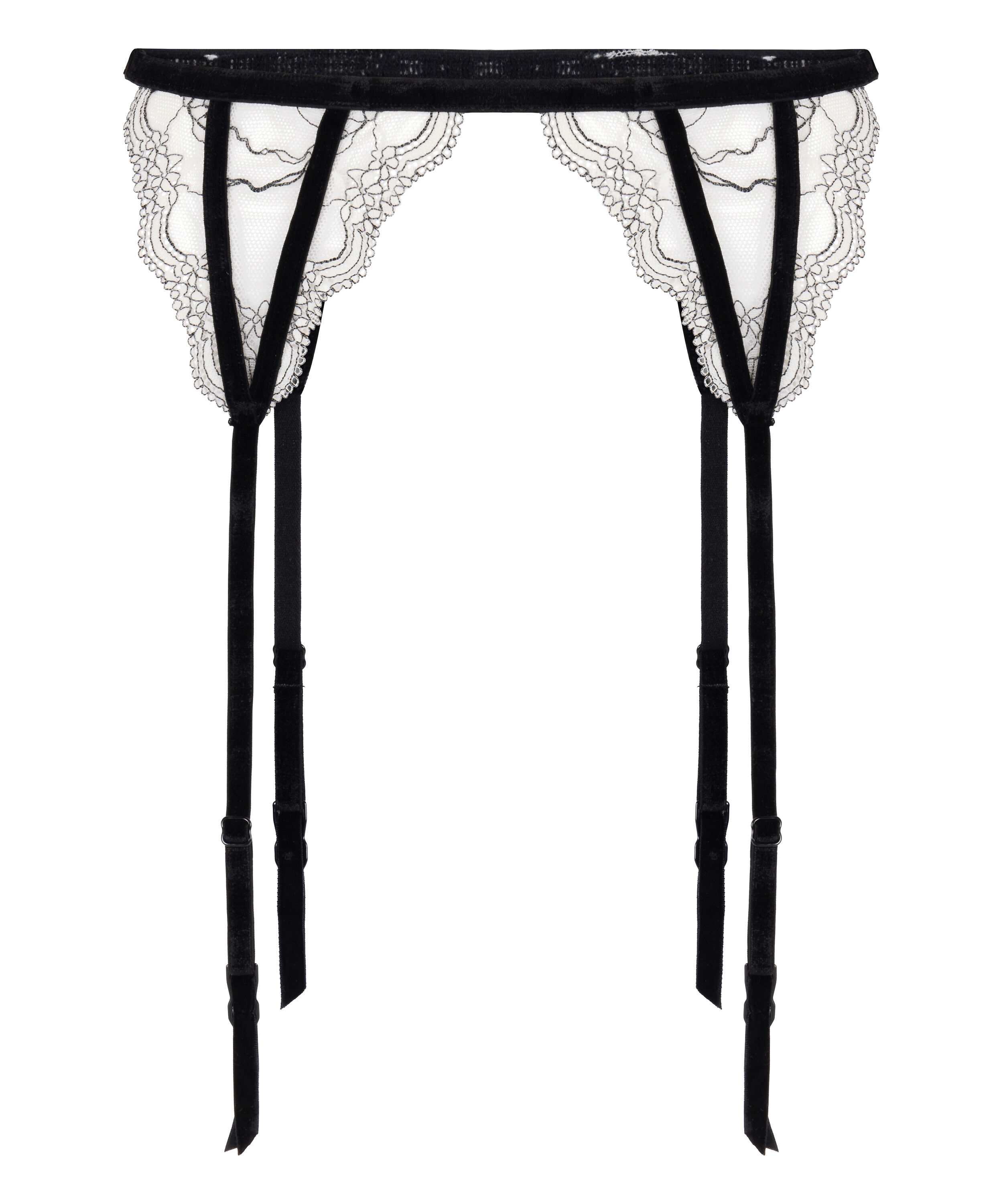 Podwiązki Agnes, Biały