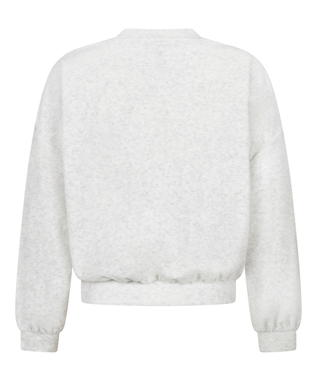 Welurowy top, Szary