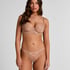Nieusztywniany biustonosz z fiszbinami Isabelle, Brązowy