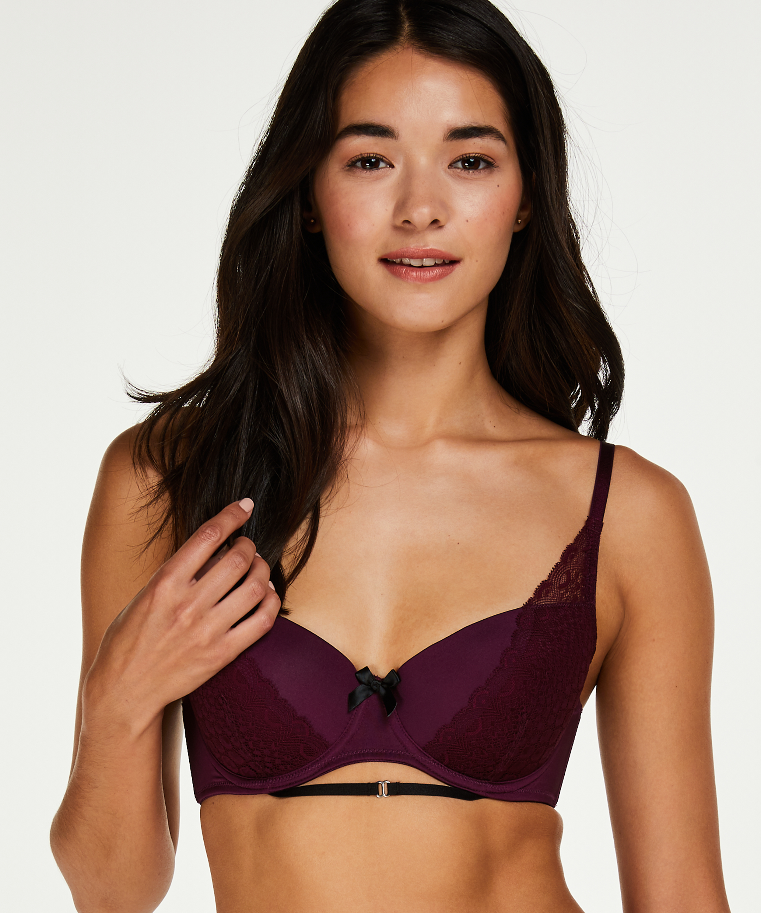 Selene padded underwired bra, Fioletowy, main