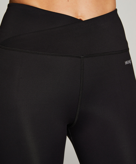 Legginsy z wysokim stanem, Czarny