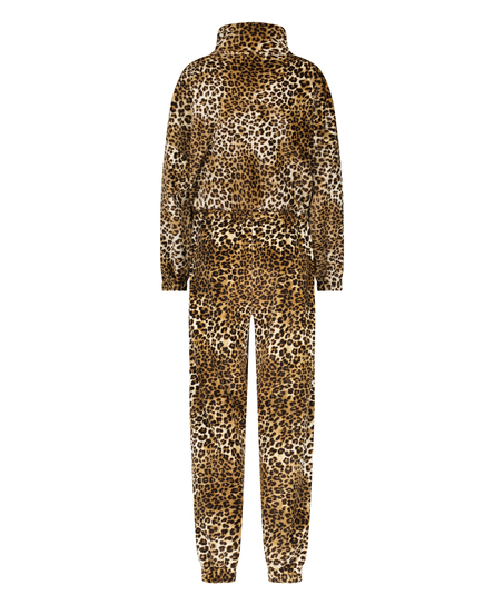 Flanelowy kombinezon, Beżowy