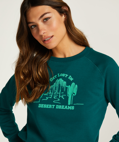 Top z długim rękawem Sweat Desert, Szary