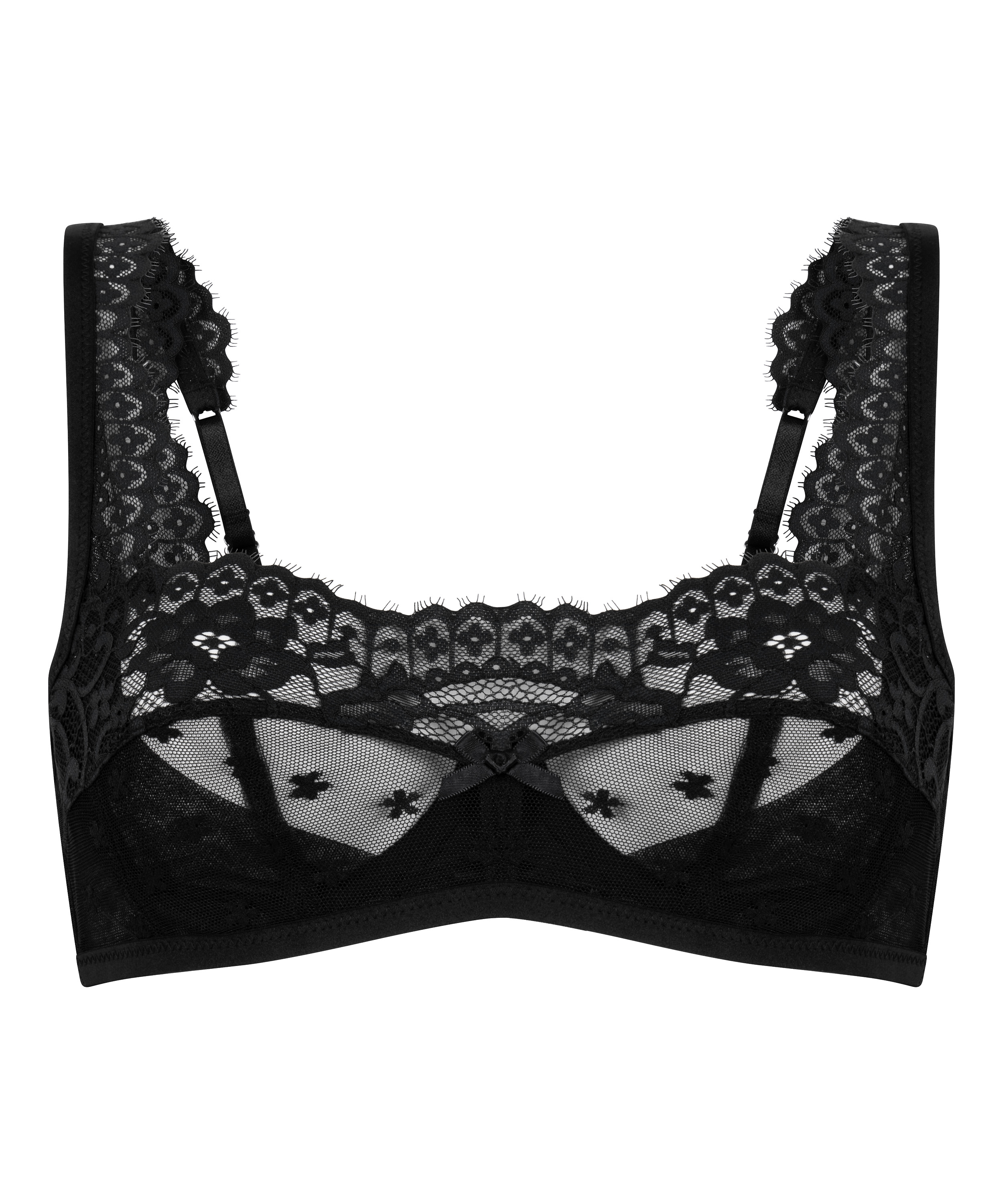 Nieusztywniany biustonosz z fiszbinami Valora, Czarny, main