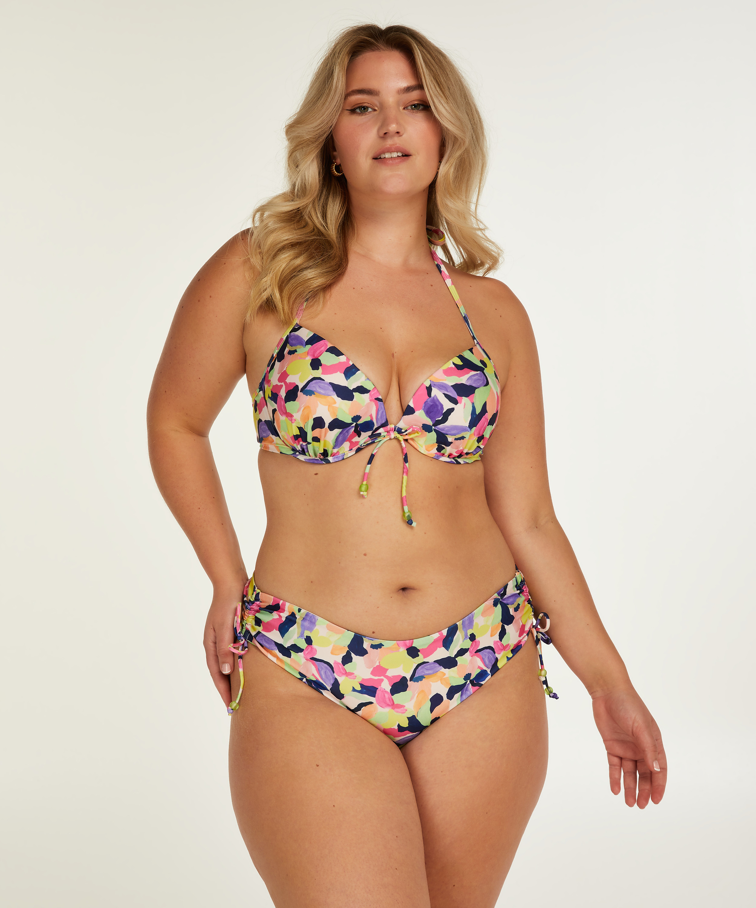 Hawaii biustonosz push up bikini z wkładkami, Biały, main