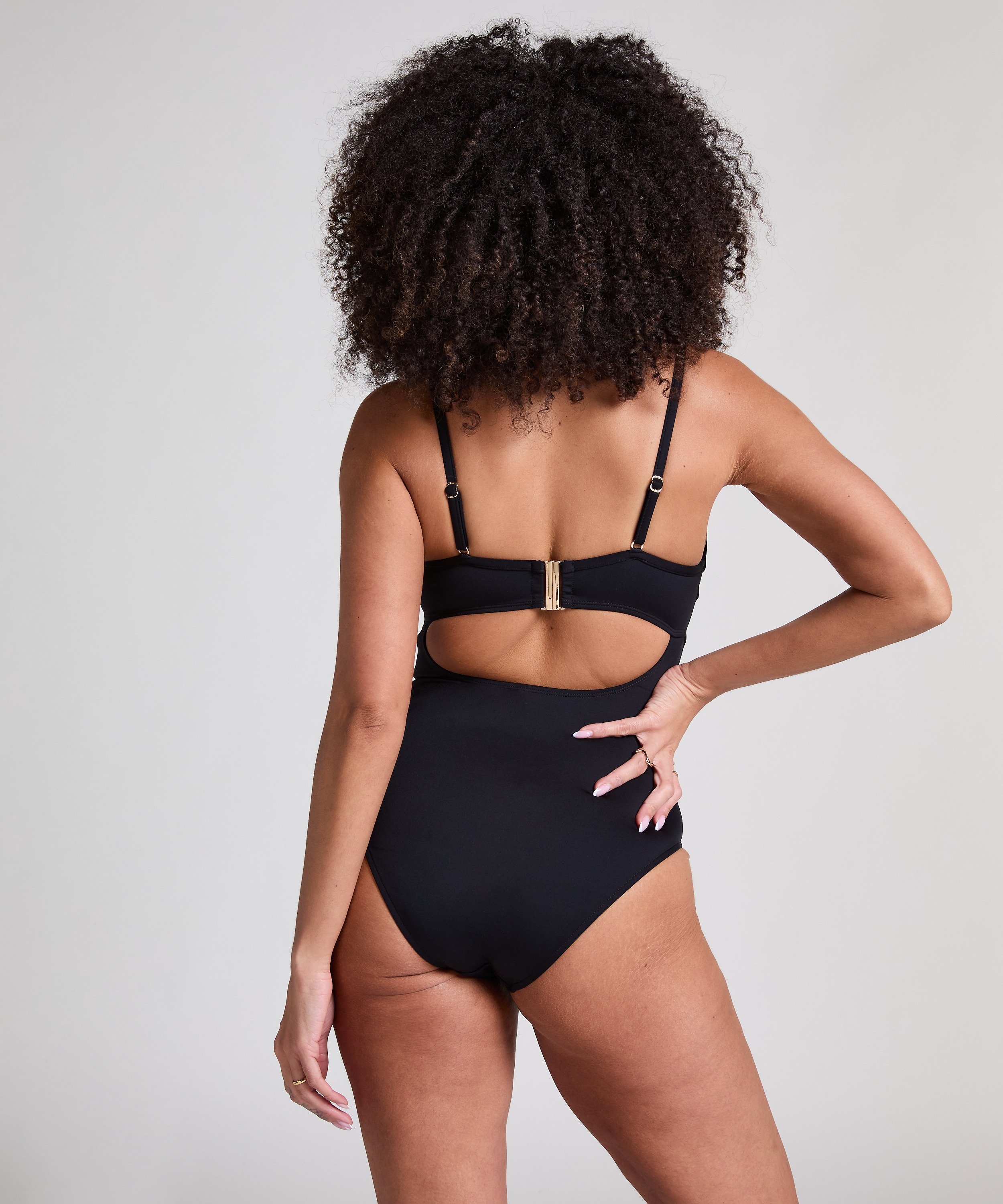 Str&oacute;j kąpielowy Neoprene, Czarny, main