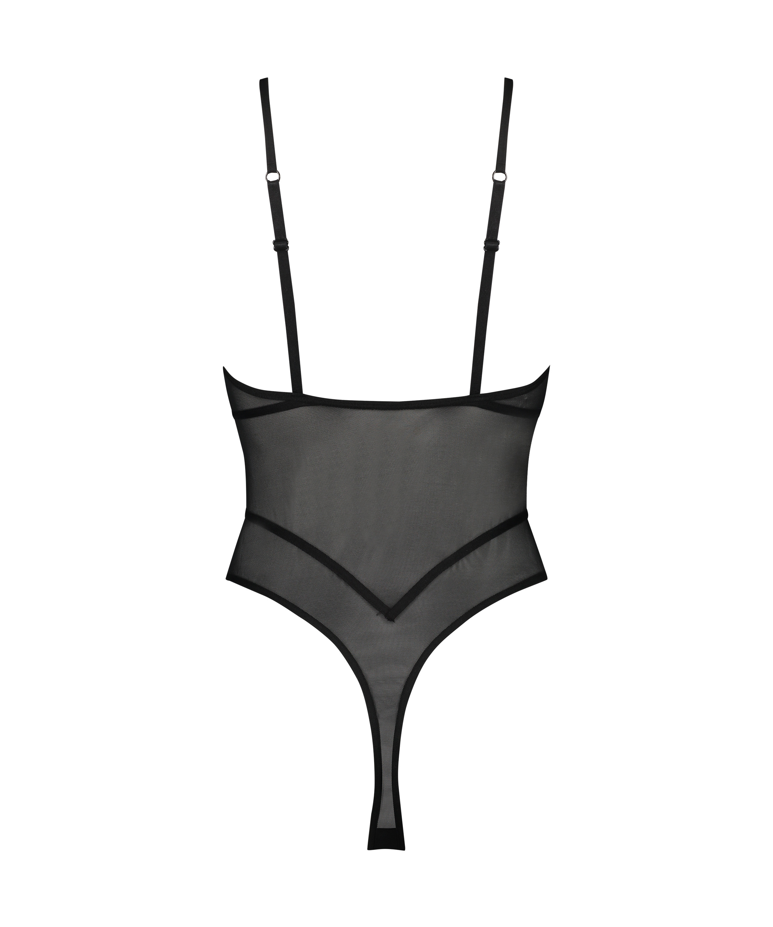 Seksowne siateczkowe body, Czarny, main