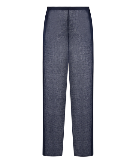 Plażowe dzianinowe spodnie, Niebieski