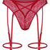 Stringi Highleg Isabelle z Wysokim Stanem, Czerwony