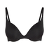 Usztywniony biustonosz push-up z fiszbinami Smooth, Czarny