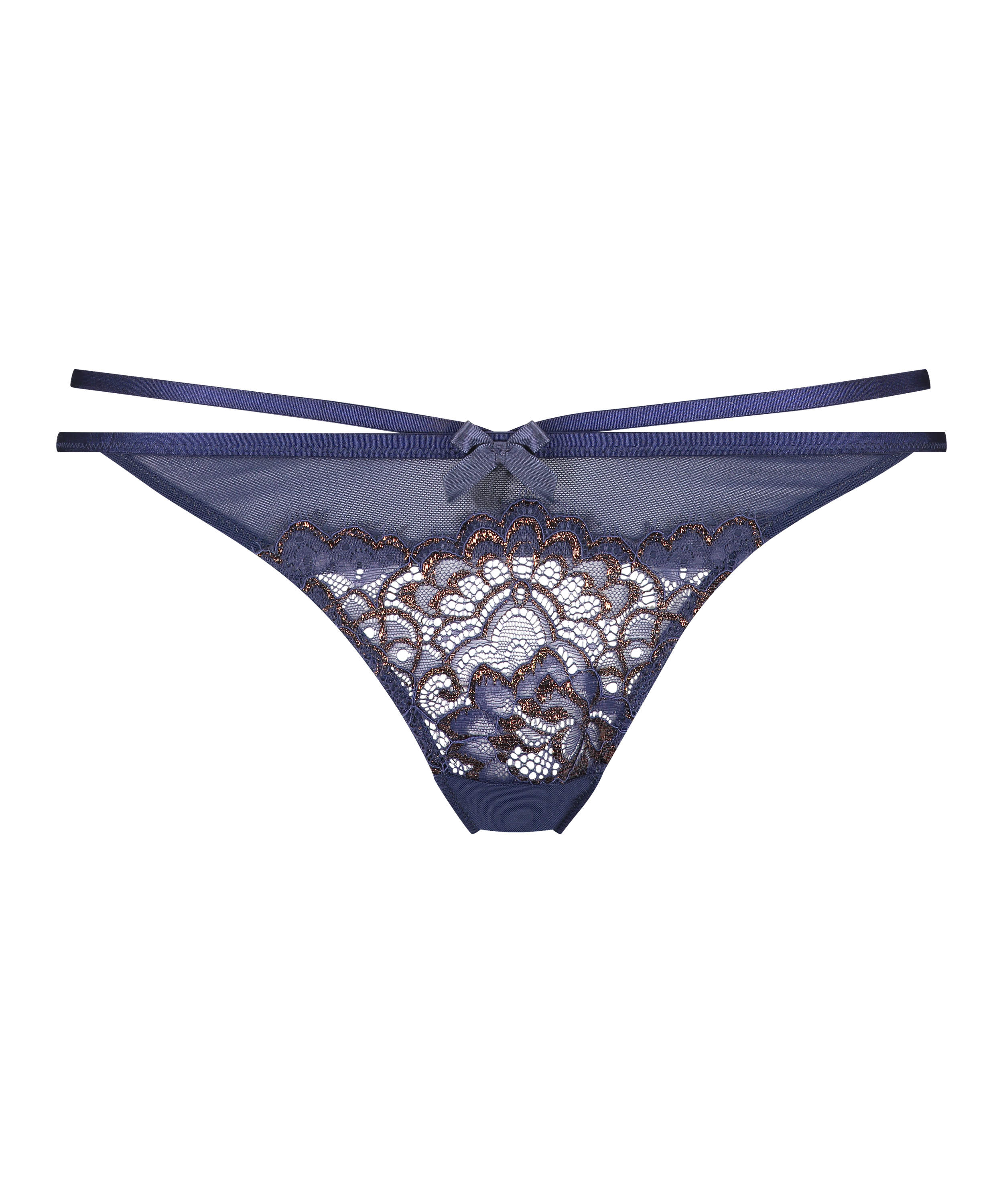 Rya Tanga Knickers, Niebieski, main