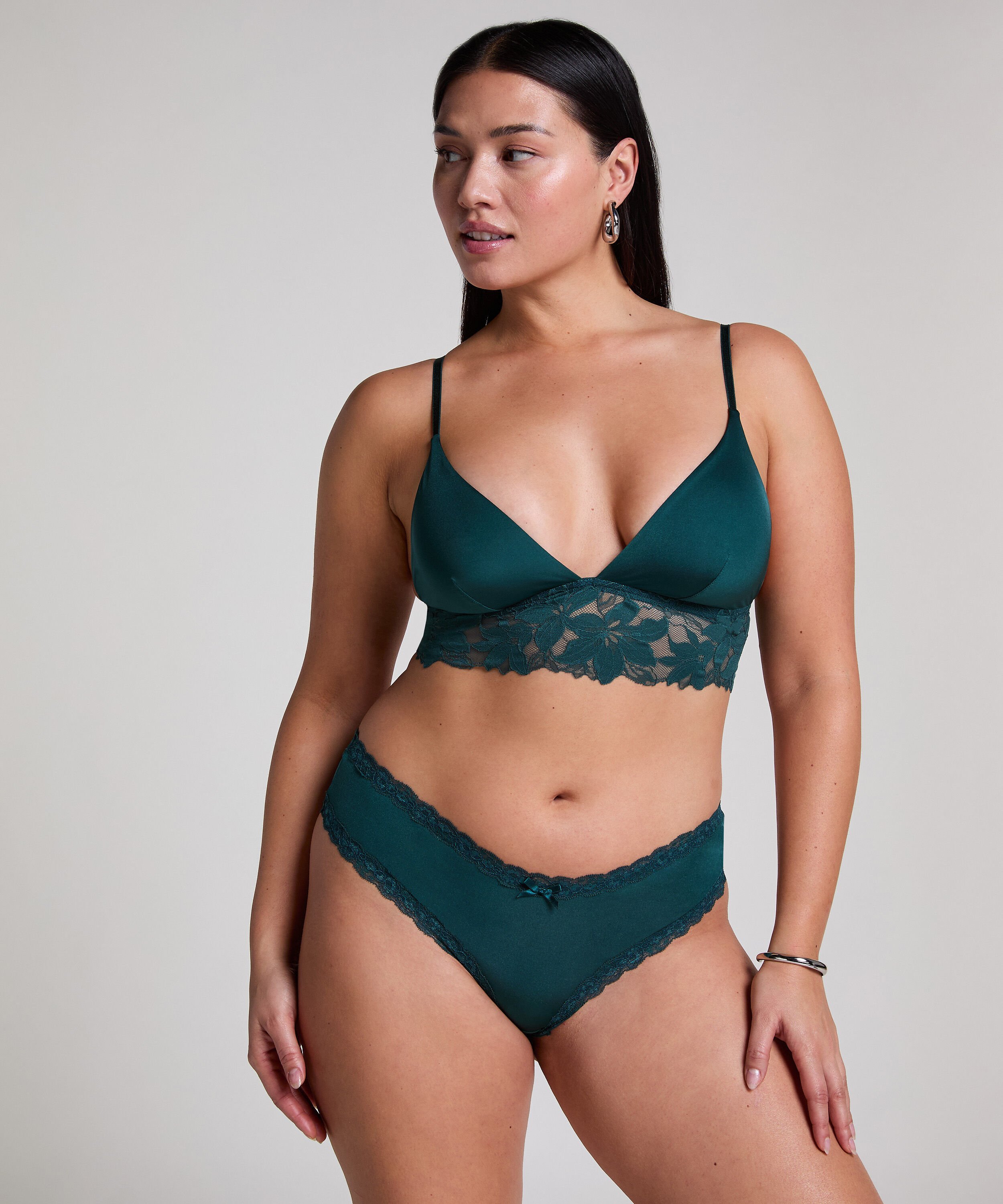 Brazyliany V-shape Mesh, Zielony