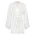 Lace Satin Kimono, Biały