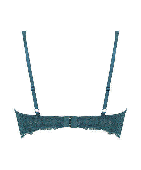 Wyściełany biustonosz push-up z fiszbinami Marine, Niebieski