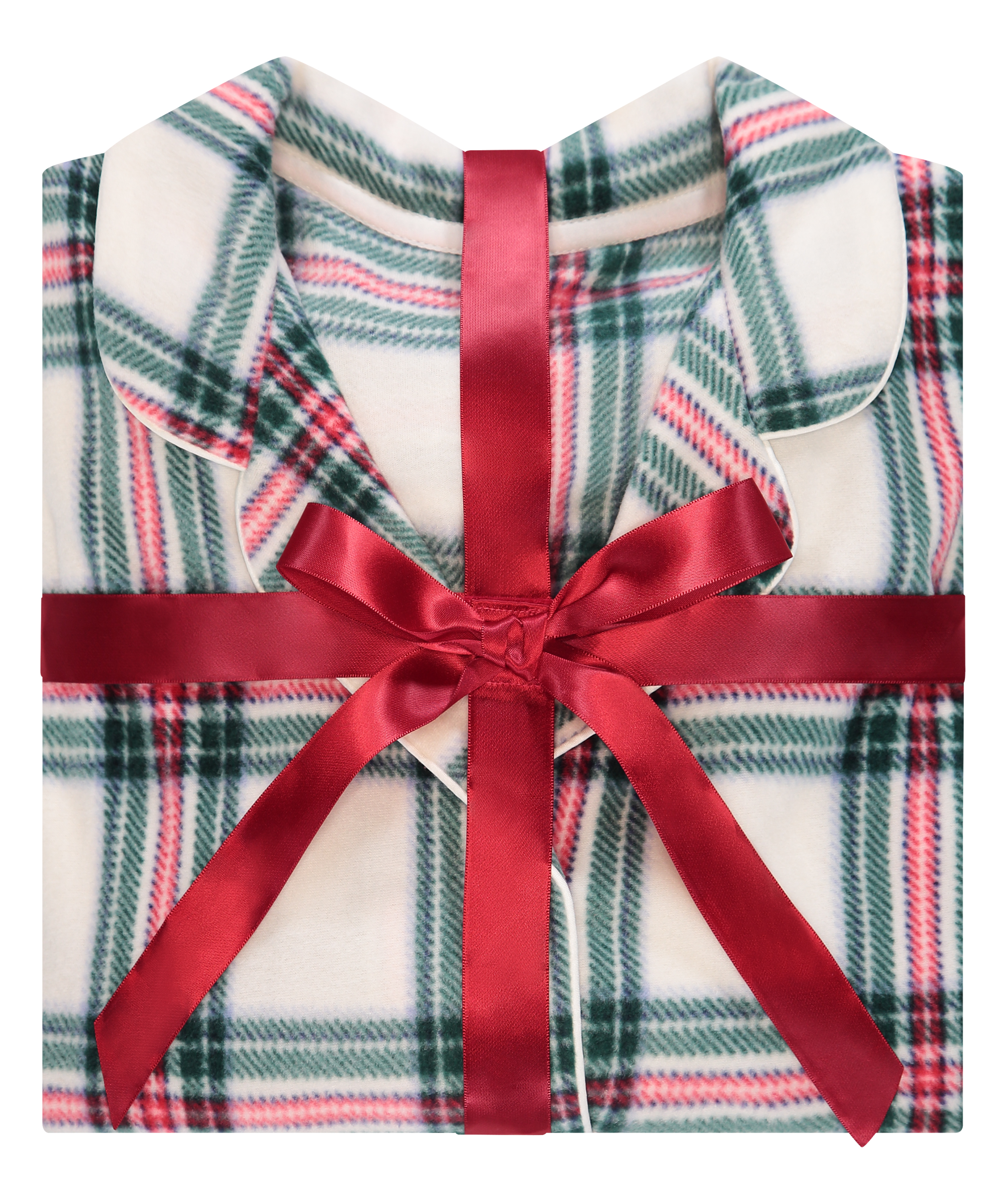 Piżama we wz&oacute;r Fleece, Biały, main