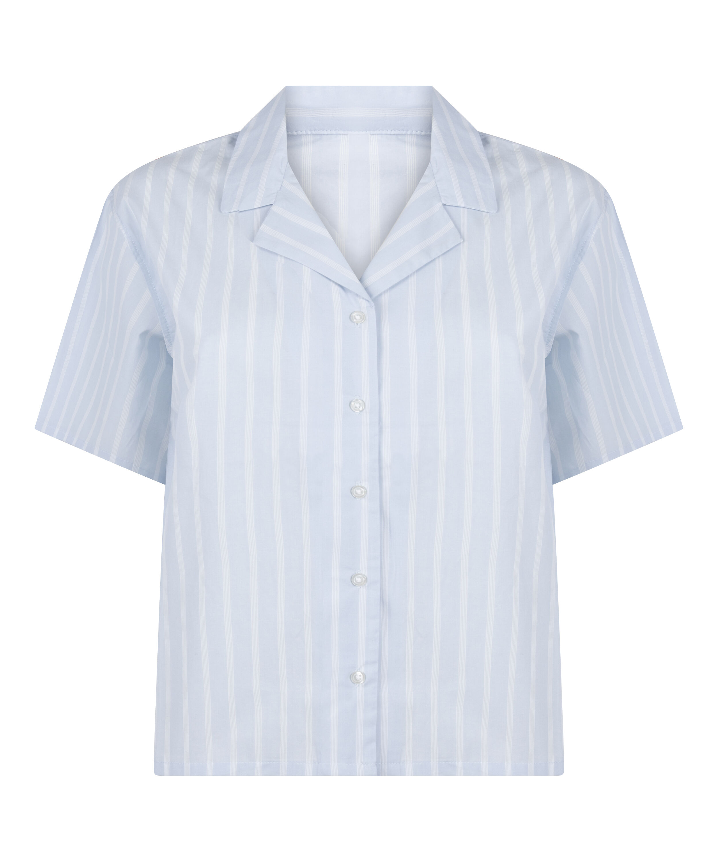 Bawełniana Kurtka w Paski, Niebieski