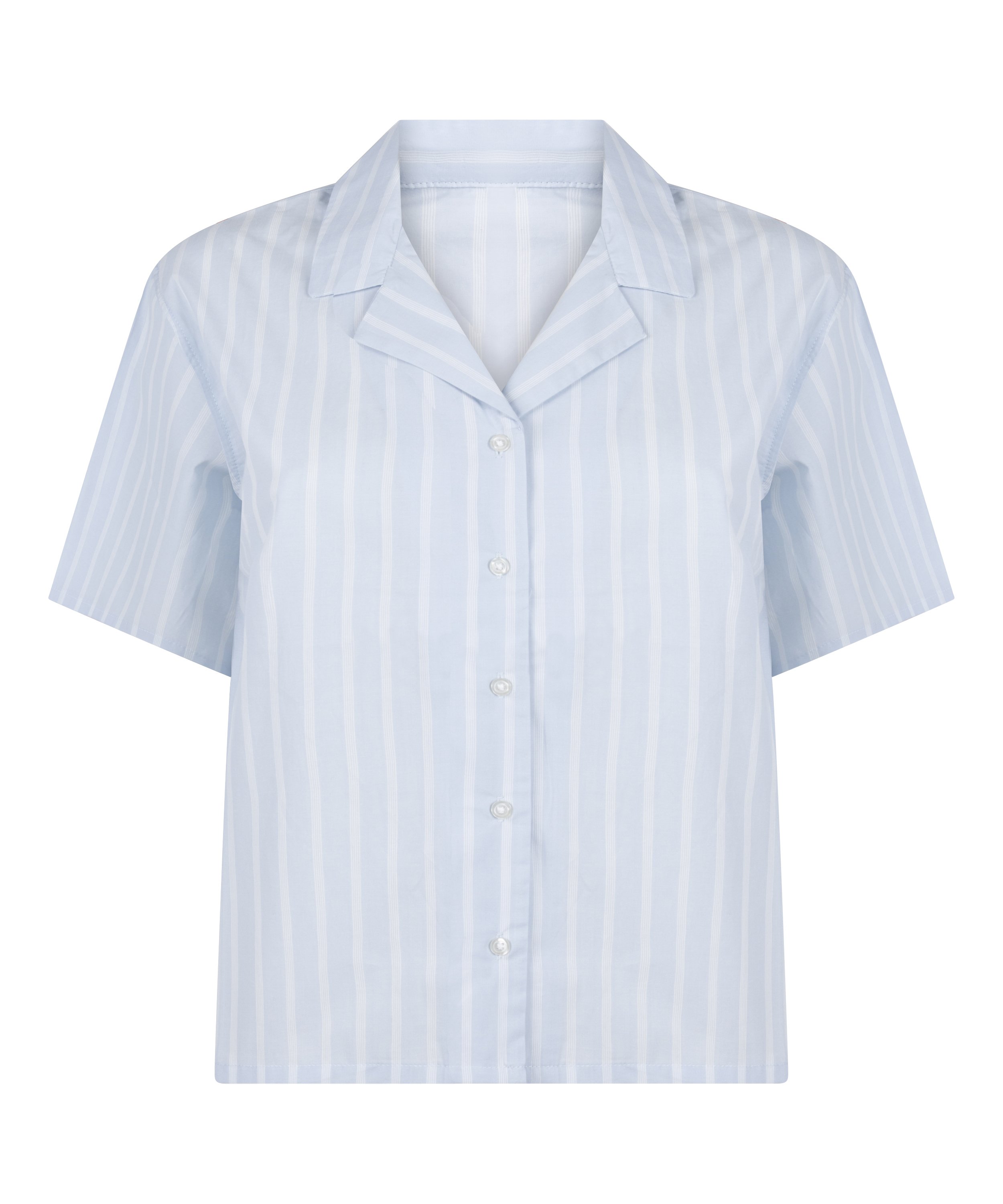 Bawełniana Kurtka w Paski, Niebieski, main