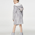 Teens Fleece Bathrobe, Szary