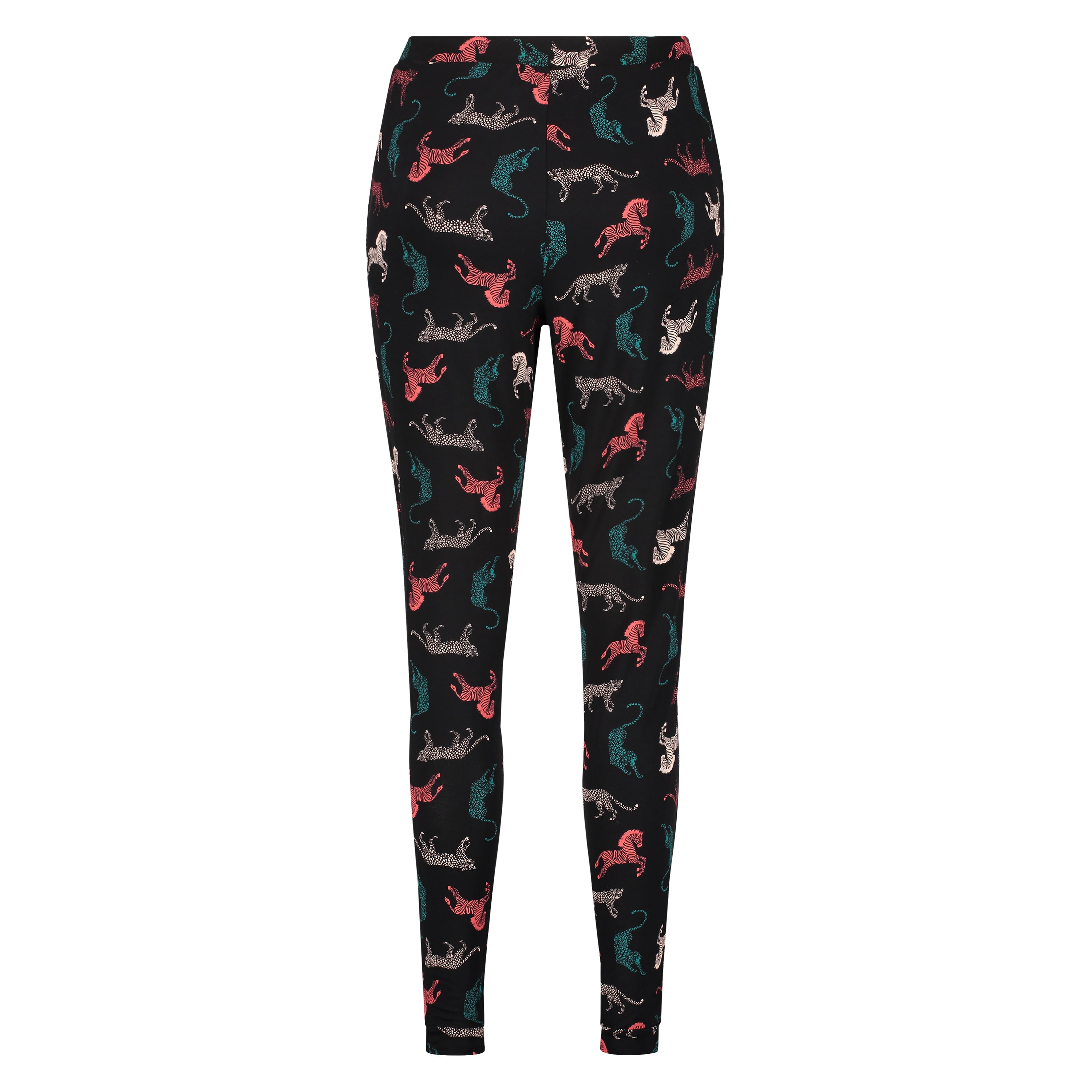 Dżersejowe spodnie od piżamy, Czarny, main