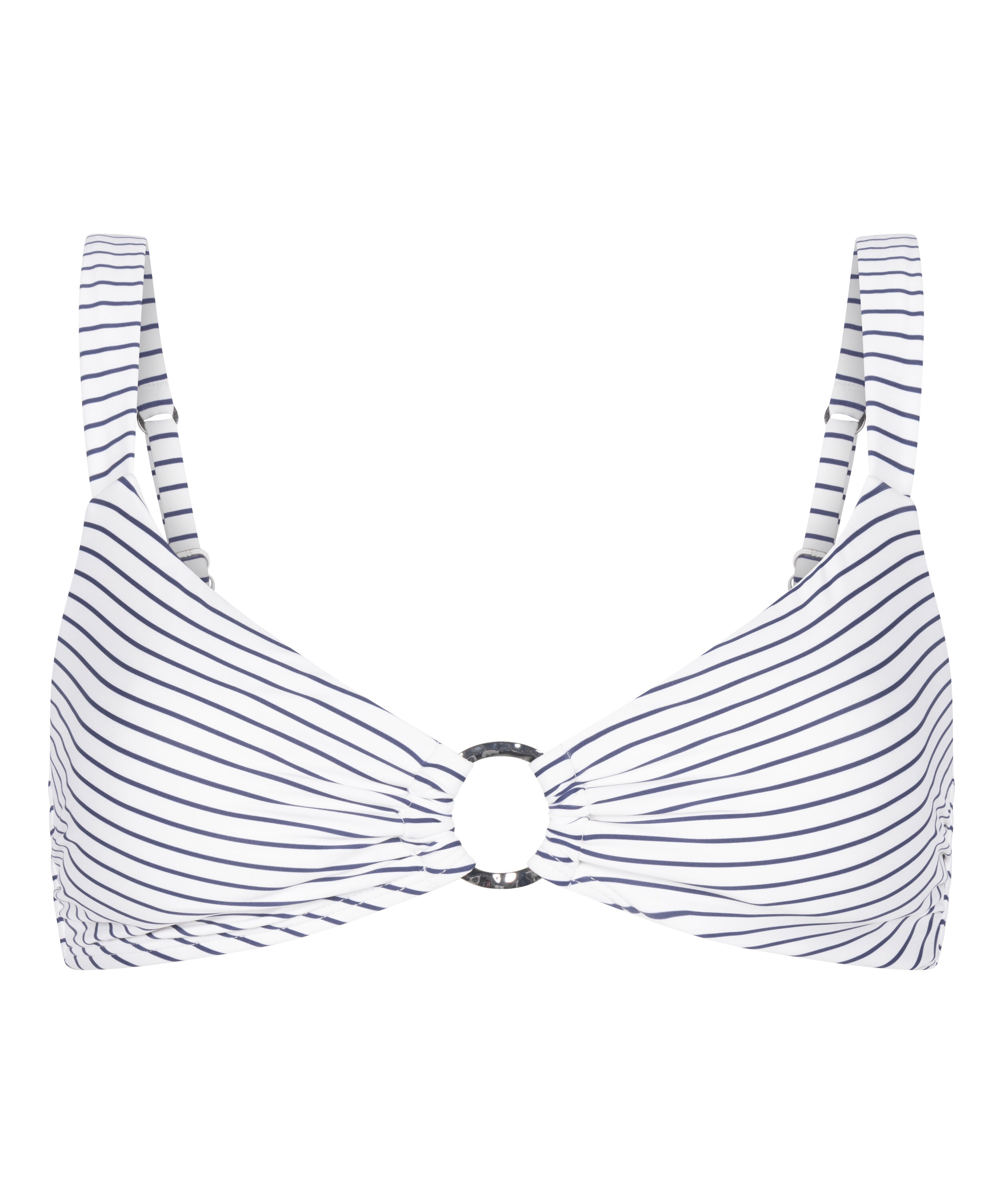 Biustonosz Bikini Stripes, Biały