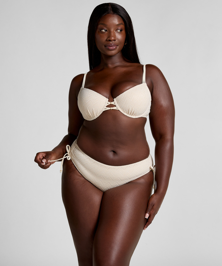 Szydełkowy d&oacute;ł od bikini Crochet, Biały
