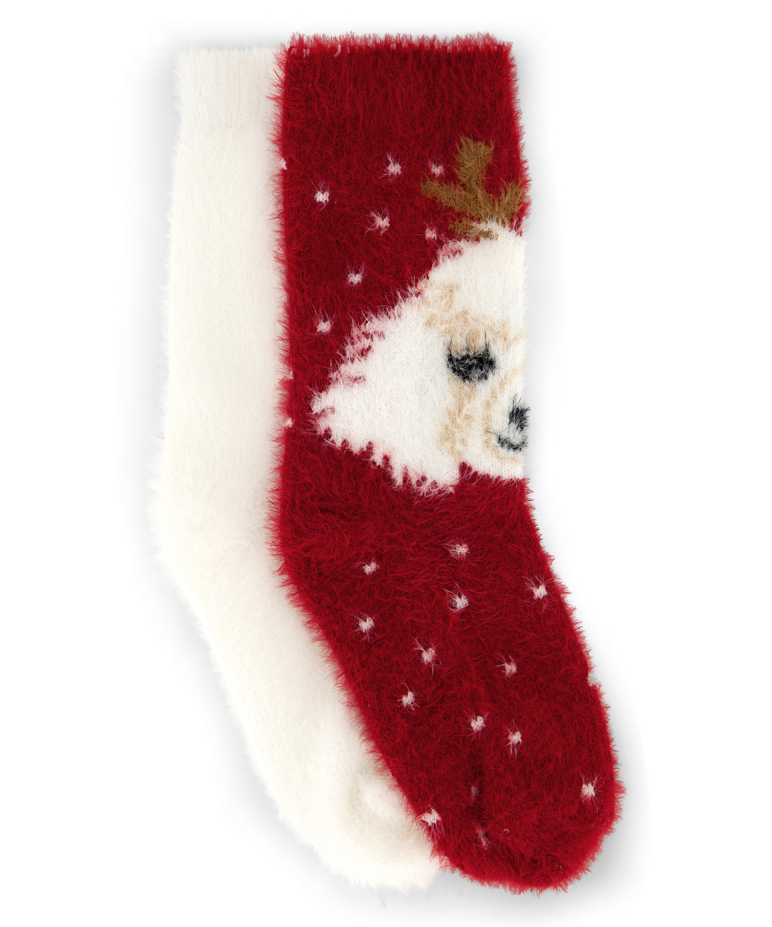 2 pary wygodnych skarpet, Czerwony, main