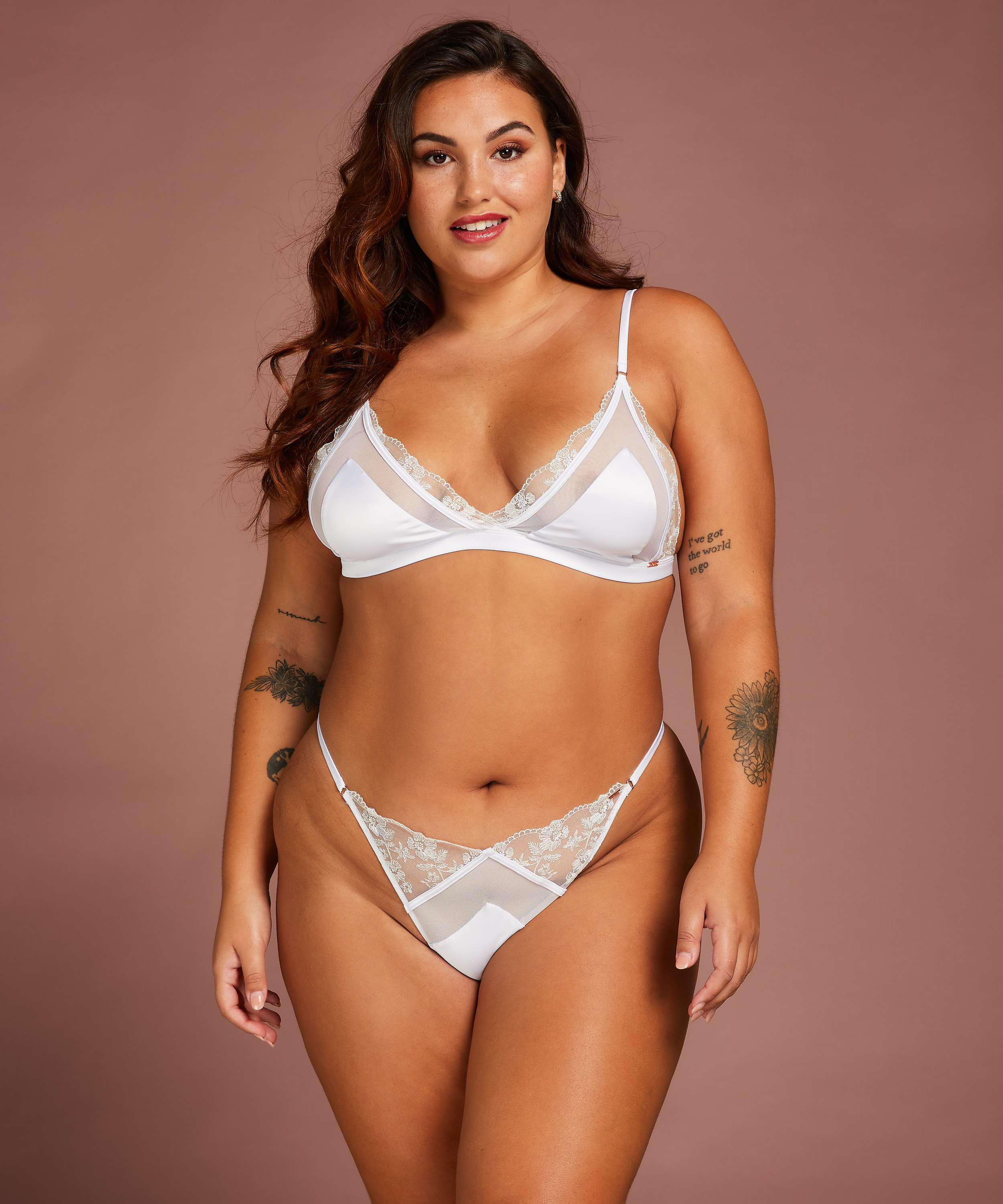 Biustonosz bralette Celine, Biały, main