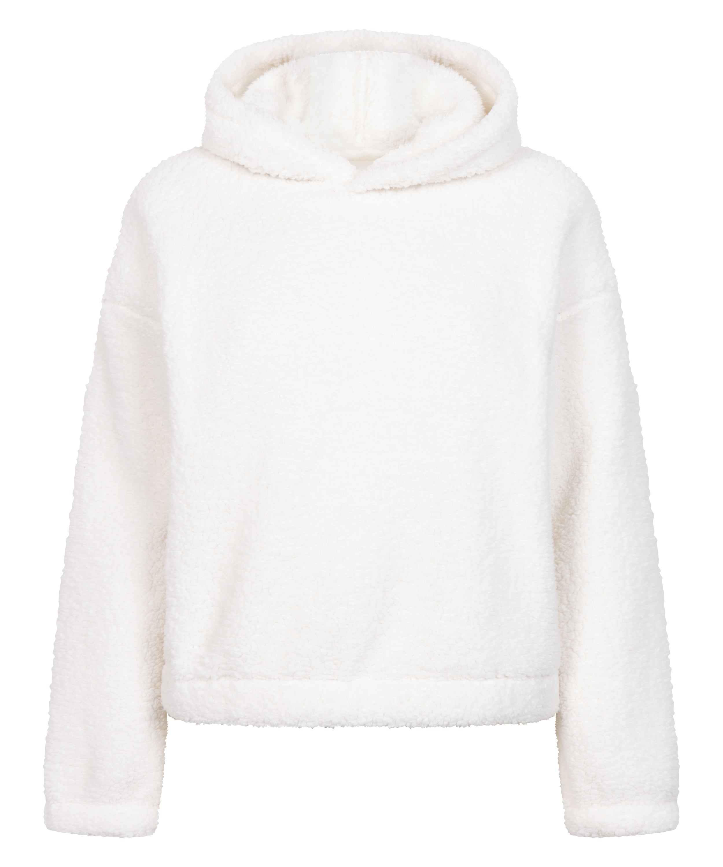 Polarowa bluza z kapturem Snuggle, Biały, main