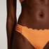 Majtki Bikini Rio Scallop Lurex, Pomarańczowy