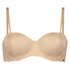 Angie Padded Strapless Underwired Bra, Beżowy