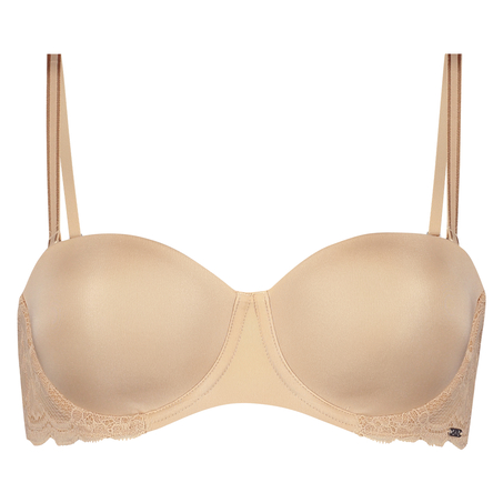 Angie Padded Strapless Underwired Bra, Beżowy