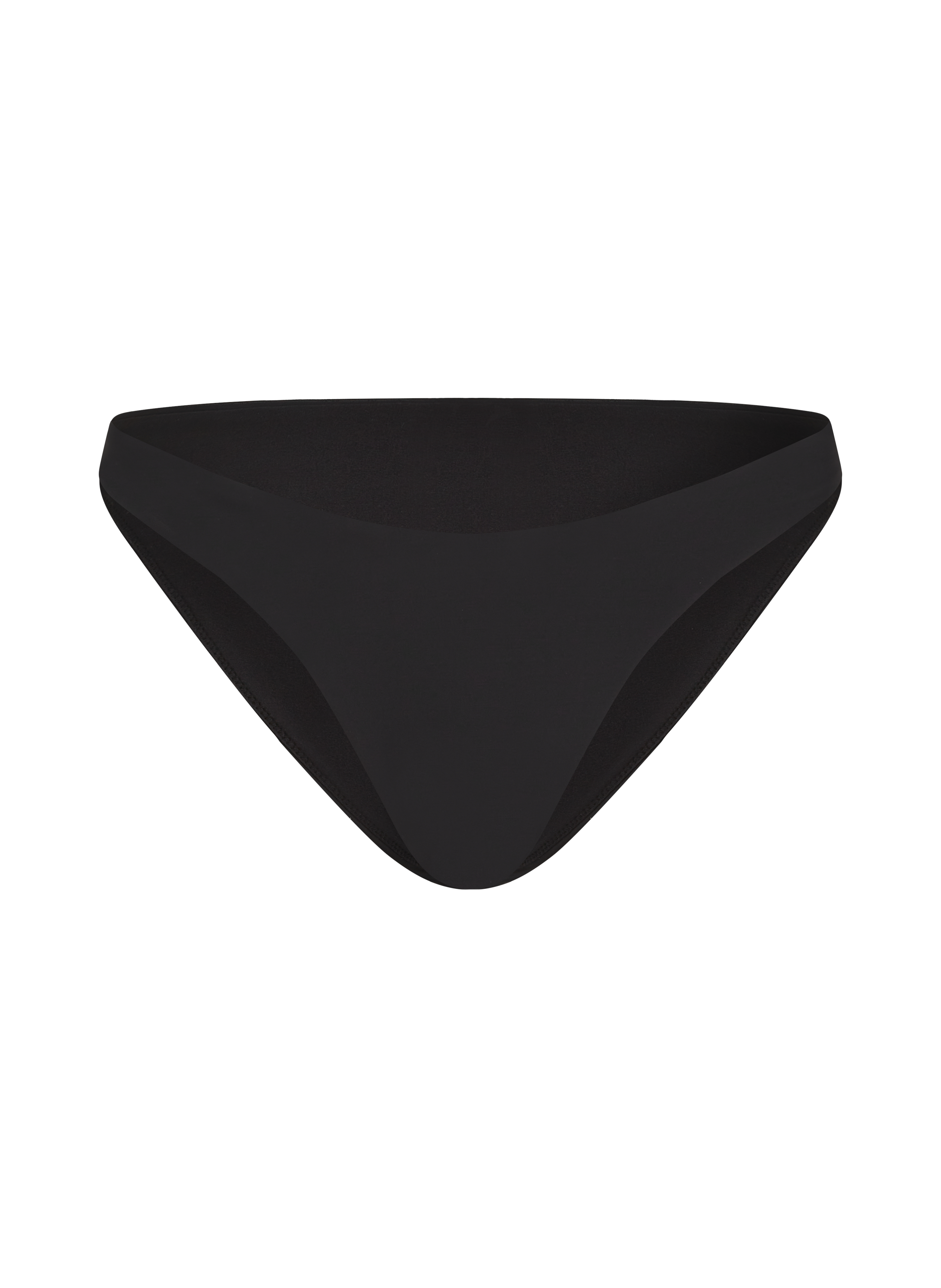 Majtki Bikini Wysoko Krojona Luna, Czarny, main