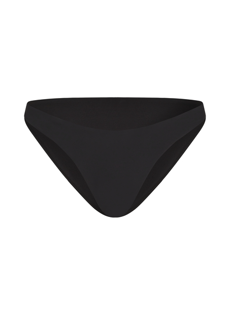 Majtki Bikini Wysoko Krojona Luna, Czarny