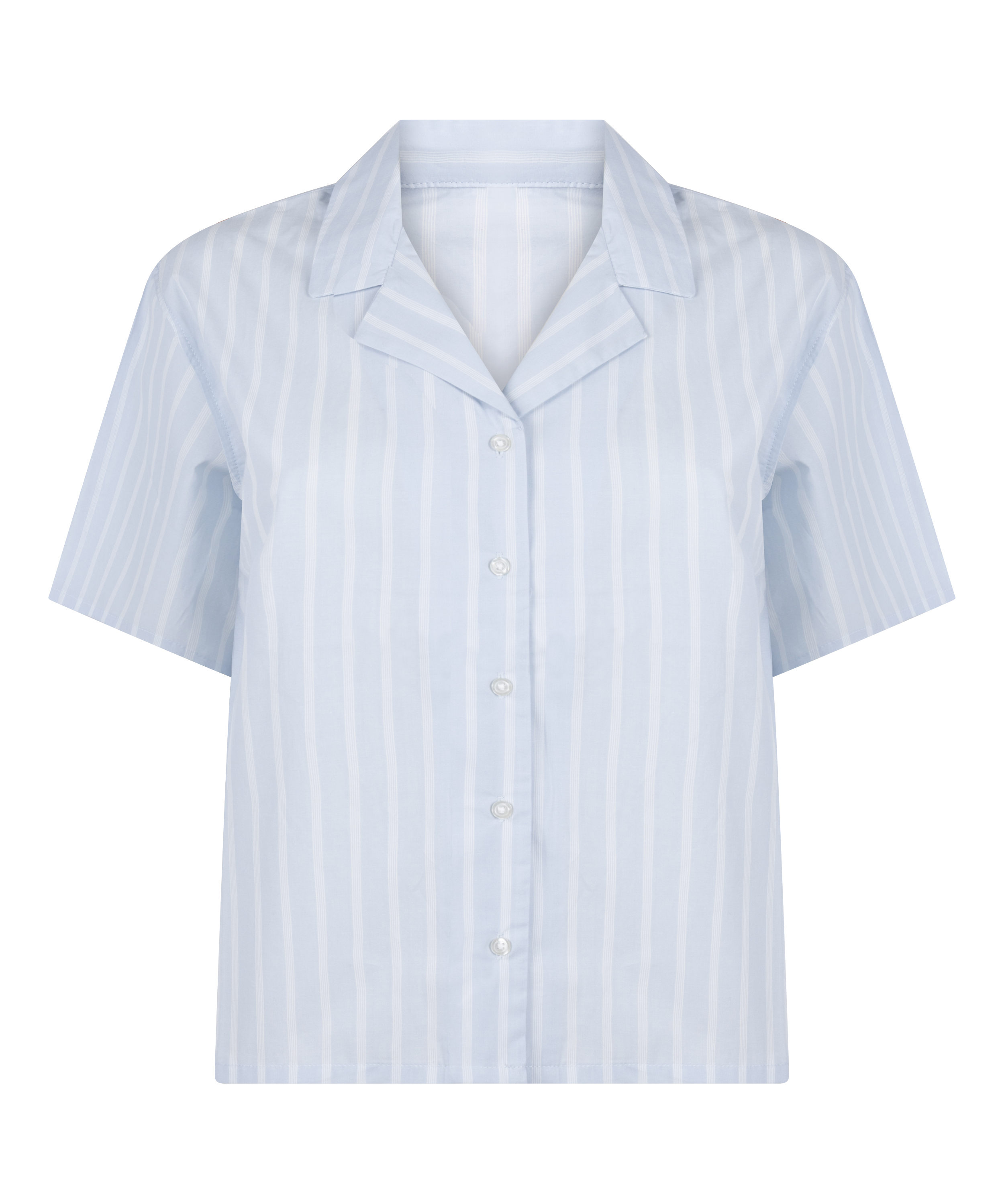 Bawełniana Kurtka w Paski, Niebieski, main