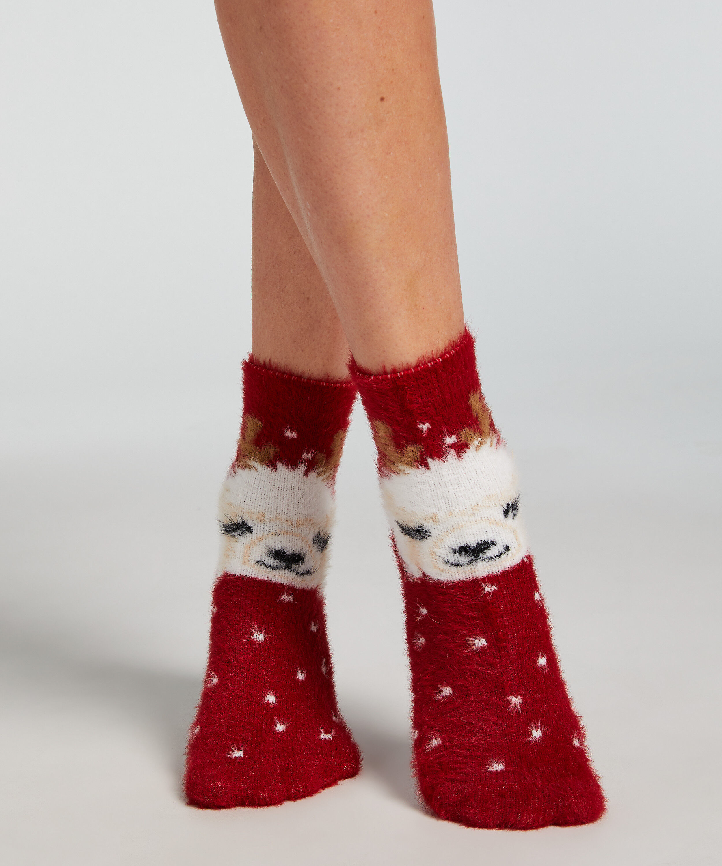 2 pary wygodnych skarpet, Czerwony