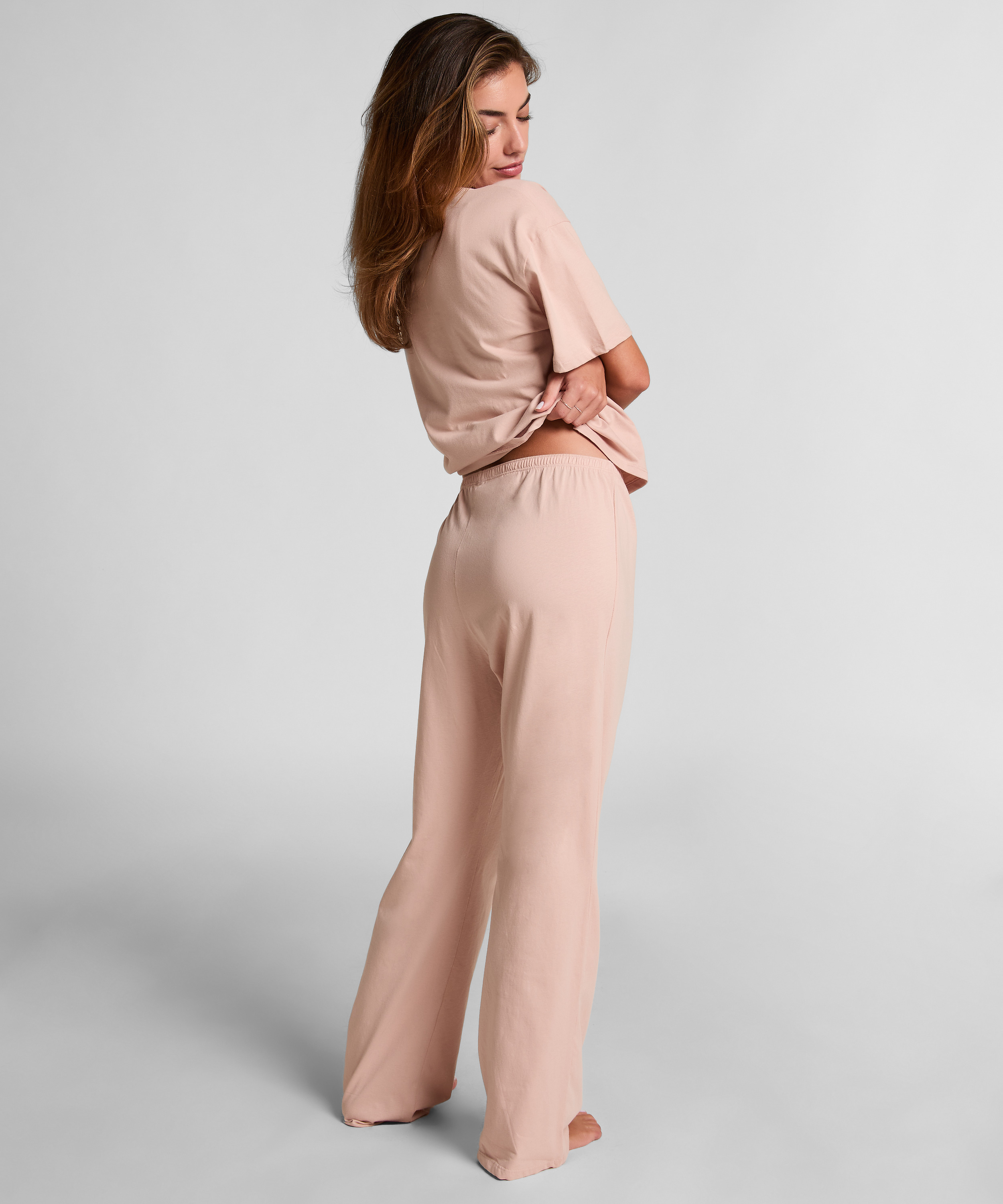 Dżersejowy zestaw piżamowy, R&oacute;żowy, main