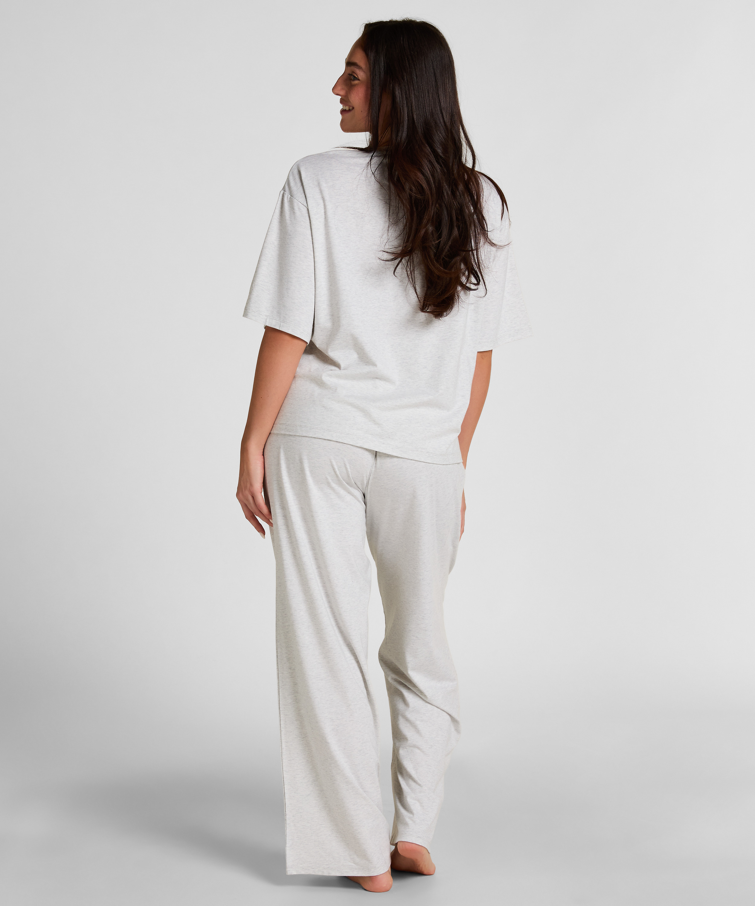 Pyjama Top Loose, Szary, main