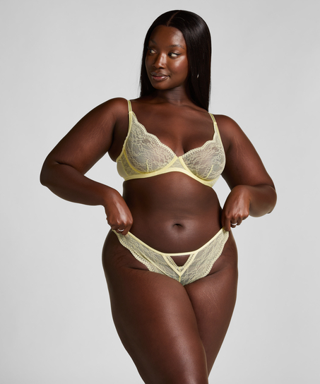 Biustonosz nieusztywniany z fiszbinami Isabelle, Ż&oacute;łty