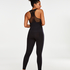 HKMX Round Knit Onesie, Czarny