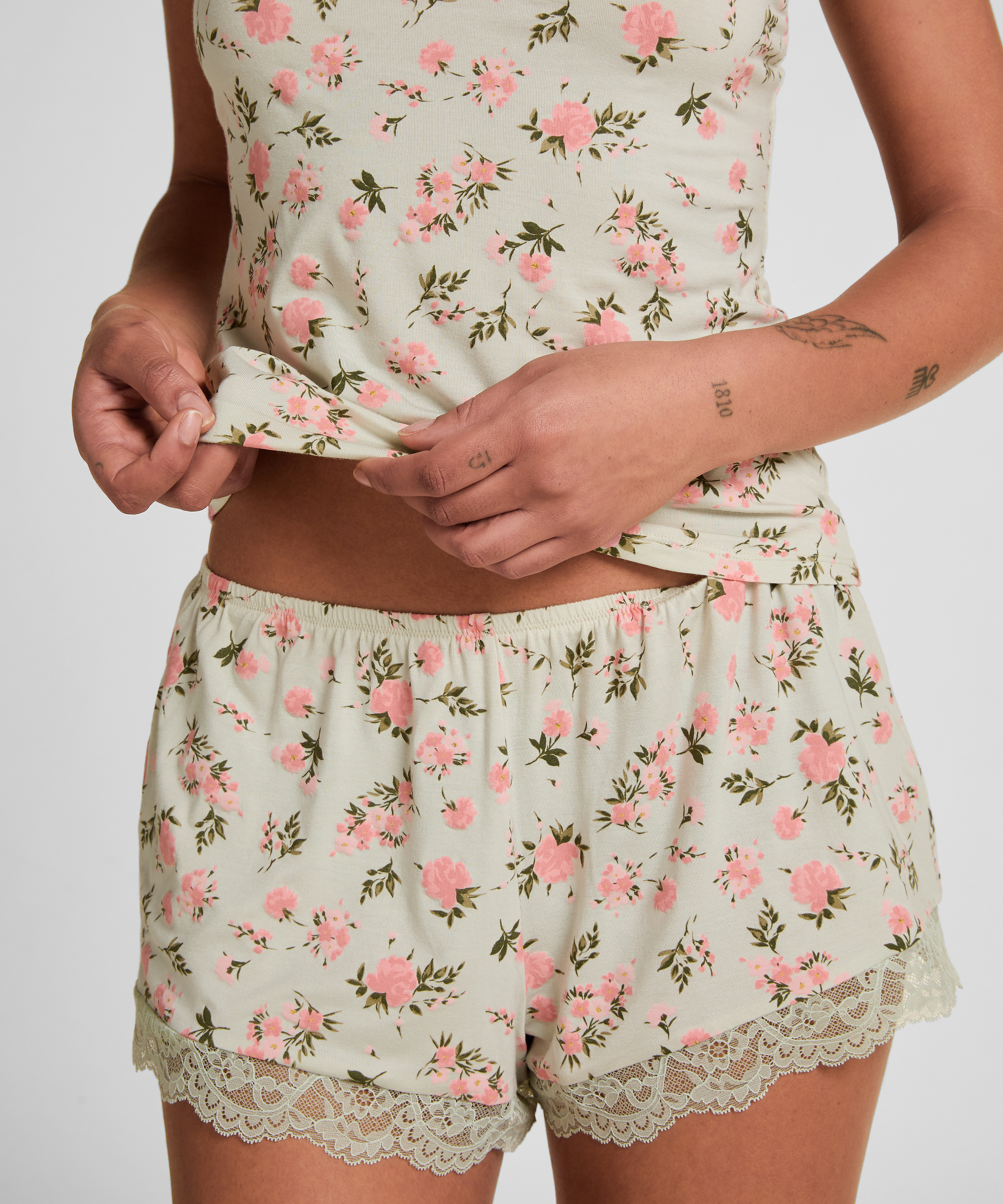 Zestaw piżamowy, Zielony, main