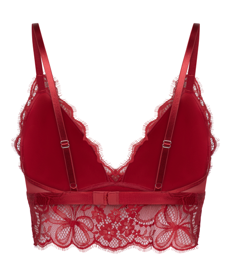 Tr&oacute;jkątny biustonosz bralette Marianna, Czerwony