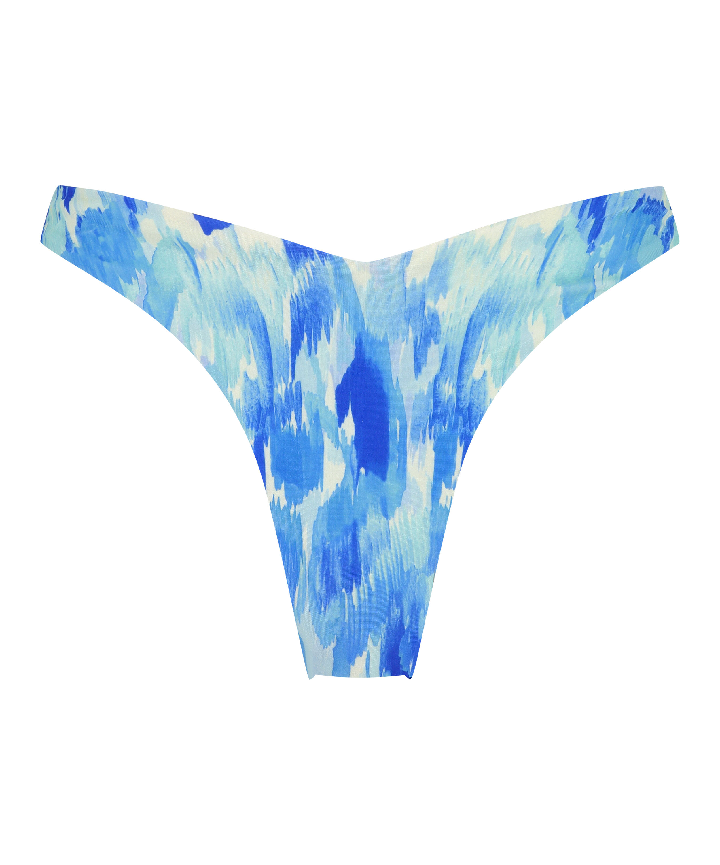 Majtki Bikini Wysoko Krojona Paraguay, Niebieski