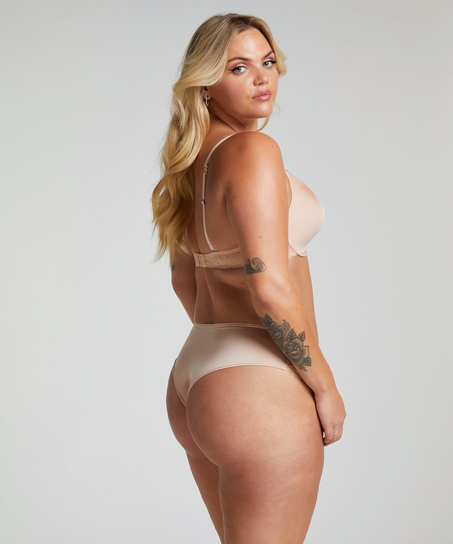 Usztywniony biustonosz push-up z fiszbinami Angie, Beżowy