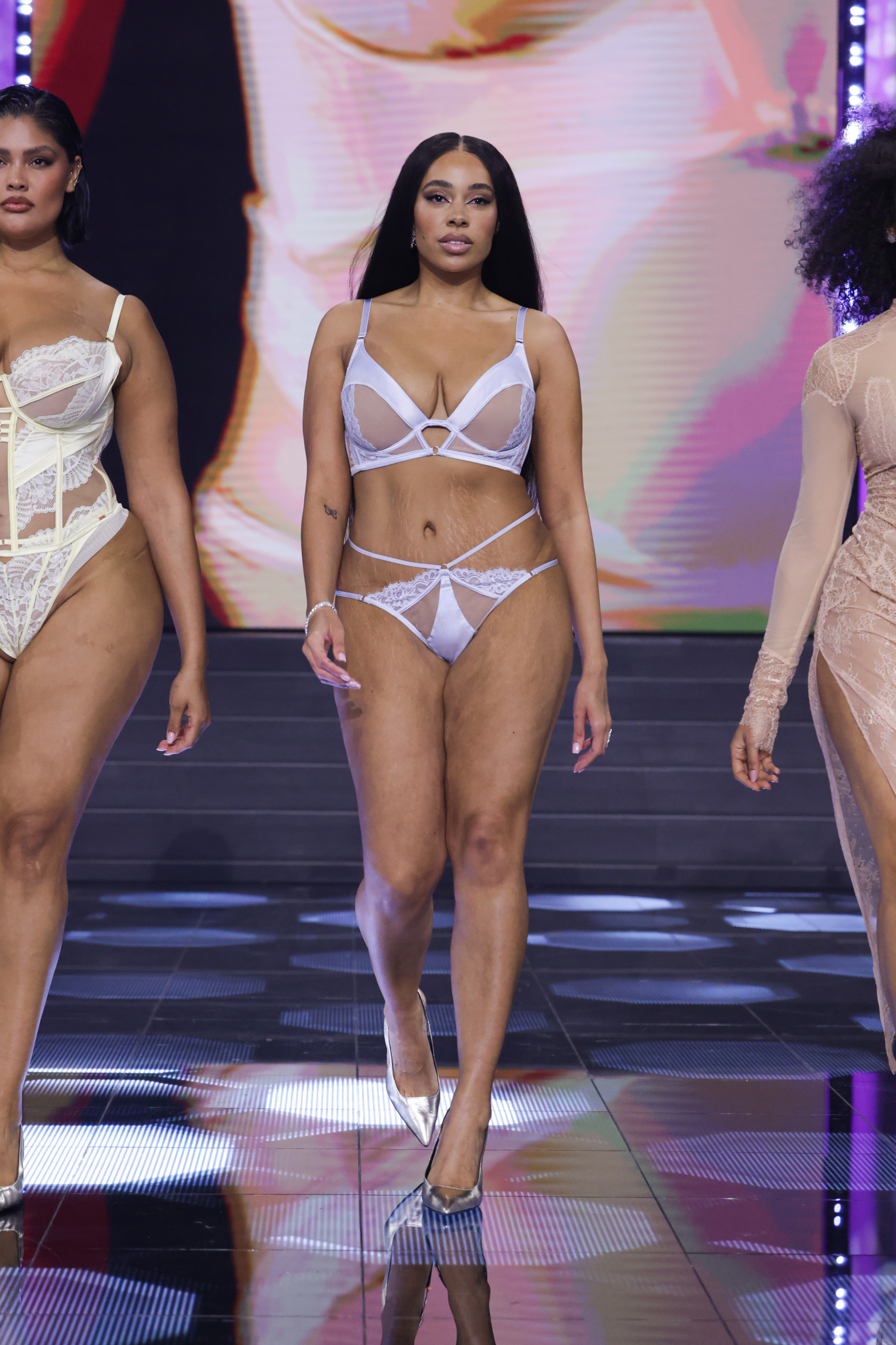 Brazyliany z otwartym krokiem Nisha, Niebieski, main