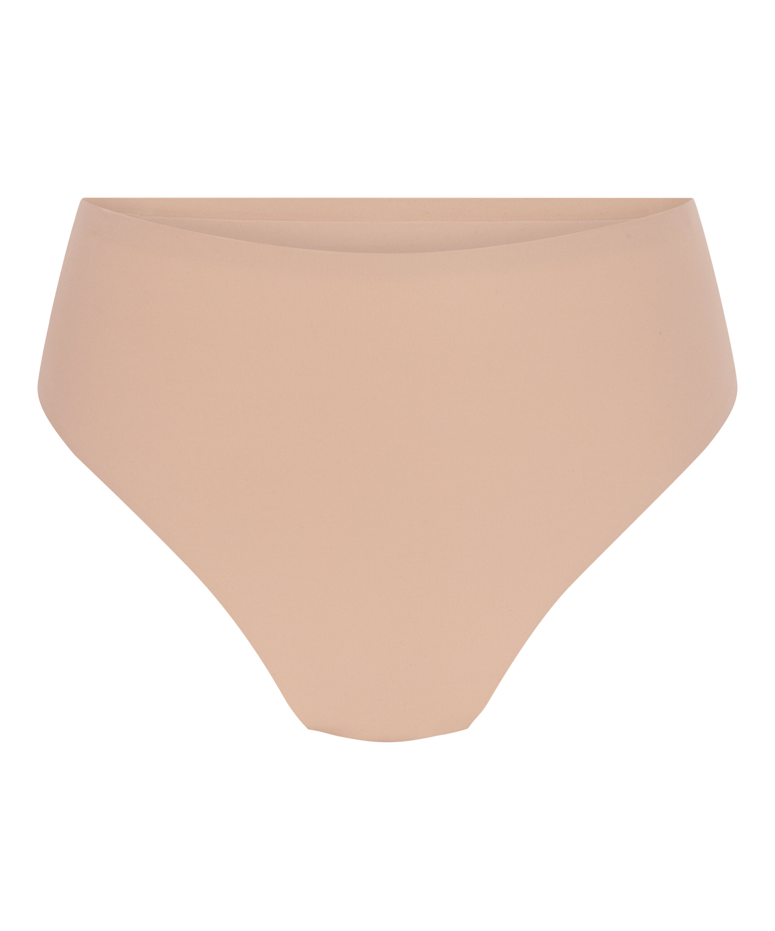 Tanga z wysokim stanem Smooth, Beżowy