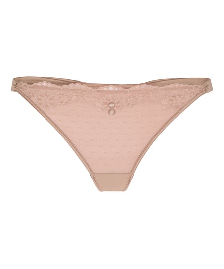 Stringi z wysokim wycięciem Laila, Brązowy