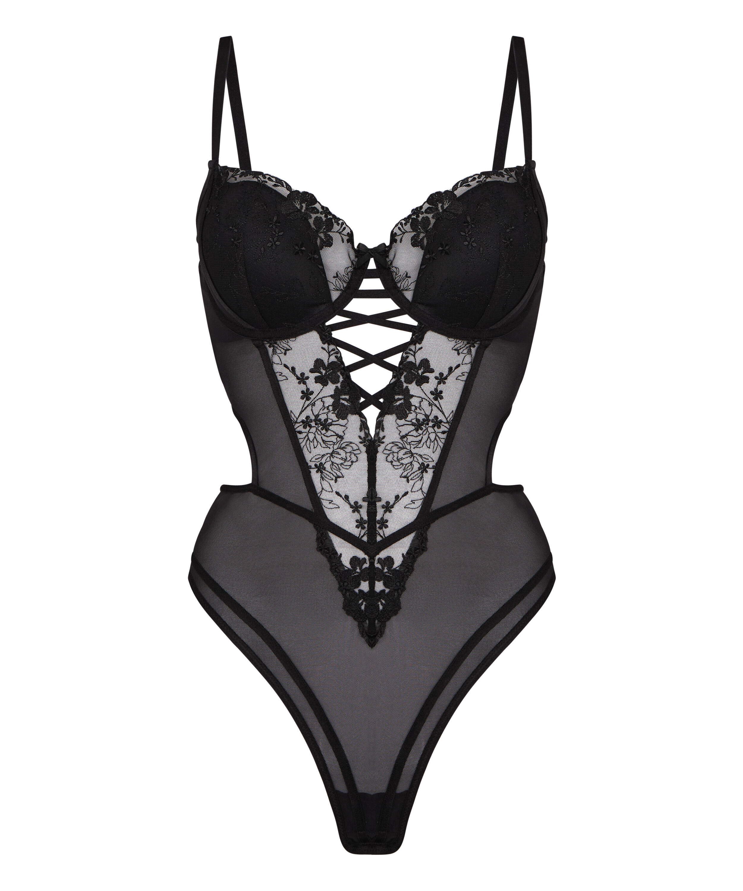 High Waisted Brazilian Miri, Czarny