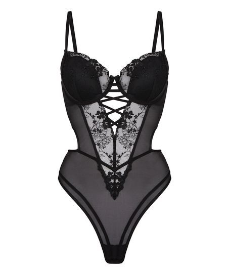 High Waisted Brazilian Miri, Czarny